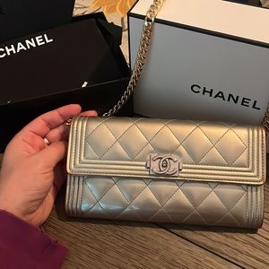 Chanel quilted wallet authentic vintage